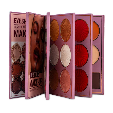 Mocallure 5 in 1 Pro Makeup Kit - Pink Pallete